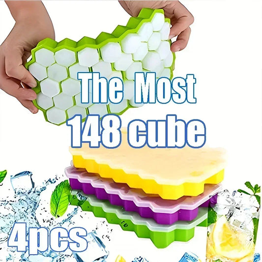 Silicone Honeycomb Ice Cube Tray – 37-Cavity BPA-Free Mold Silicone Ice Cube Tray Oasis Select