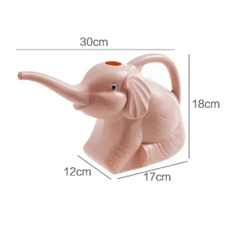 Cute Plastic Elephant Shape Watering Pot Can Plant Outdoor Irrigation