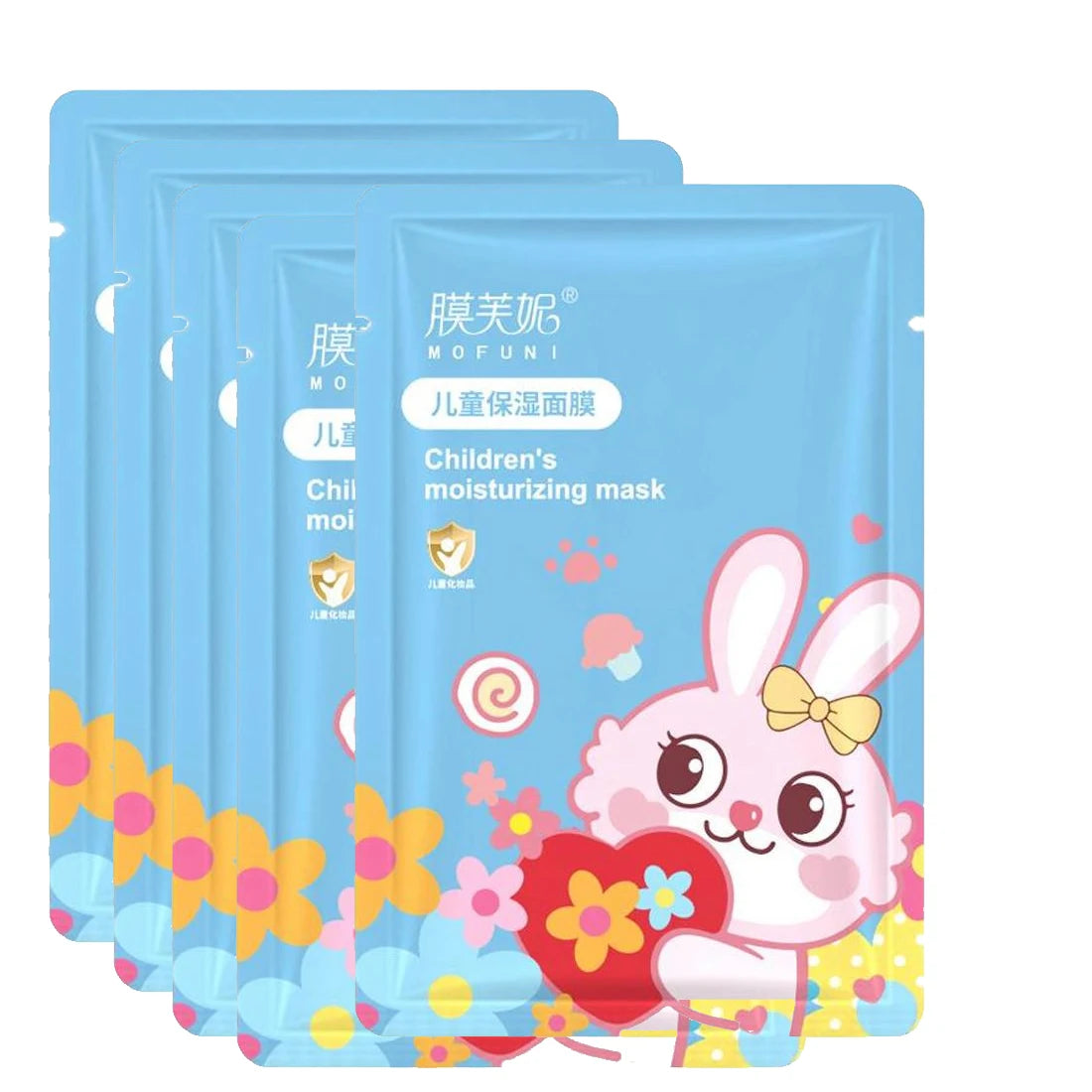 Animal Character Face Mask – Hydrating Hyaluronic Acid Sheet Mask for Kids & Teens Peaceful Pleasures Health and Wellness rabbit-5pcs