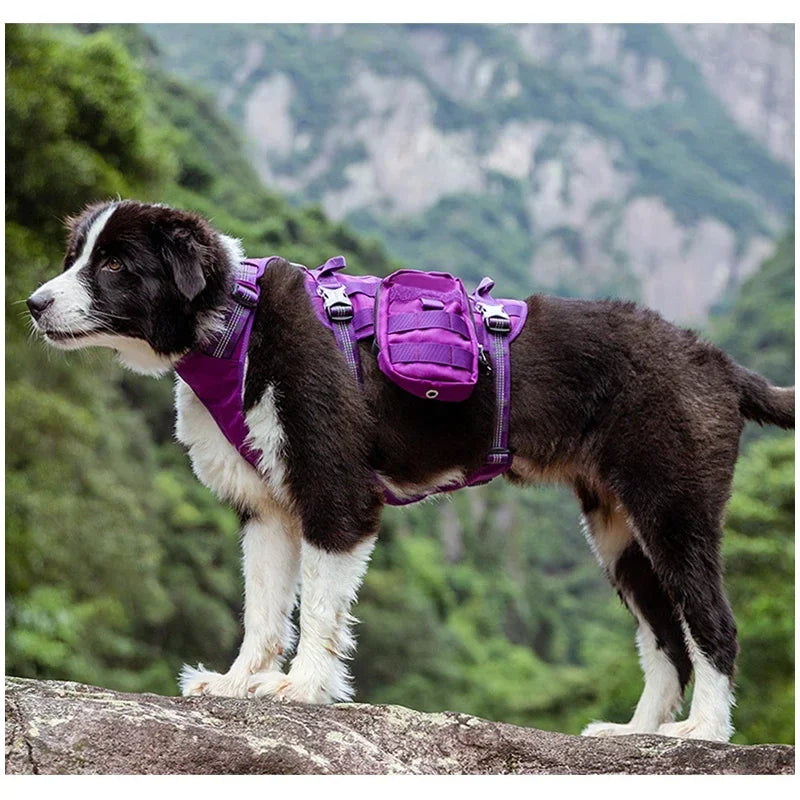TRUELOVE Pet Harness Bag High Tactical Training Military Backpack Service Dog Harness Waterproof Fabric Hiking Training YH1806 Peaceful Pleasures Health and Wellness