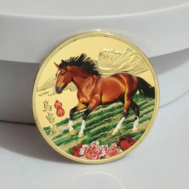 2026 Chinese New Year Horse Lucky Coin | 40mm Metal Collectible