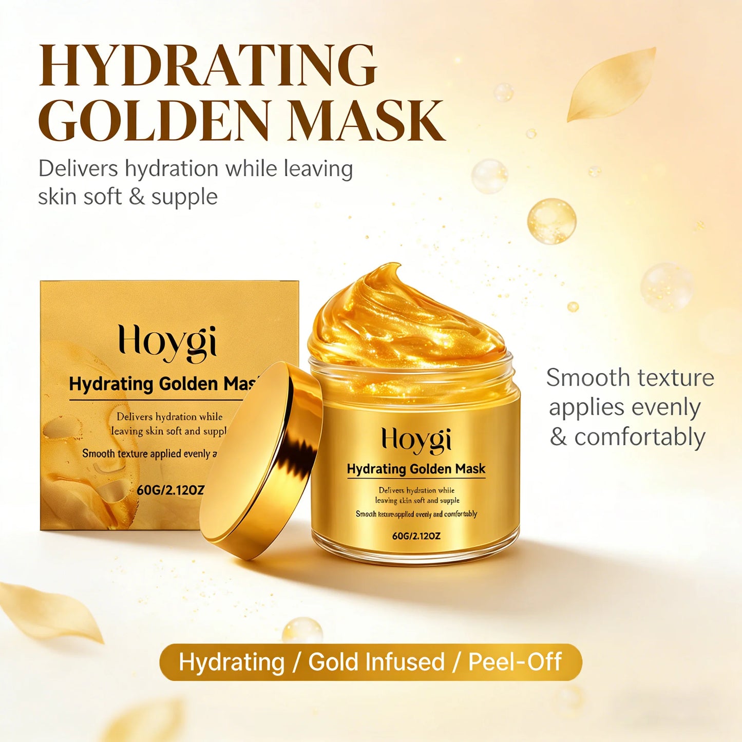 Gold Collagen Peel-Off Face Mask – Hydrating & Firming