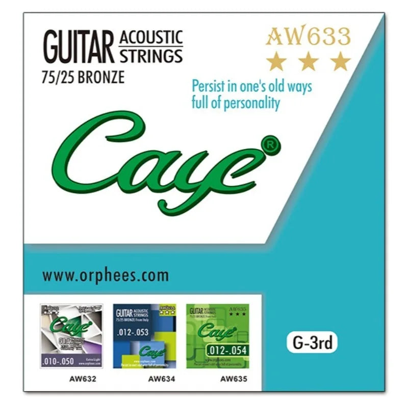 Cross Caye Folk Guitar String 1 2 3 4 5 6 Single Strings Loose