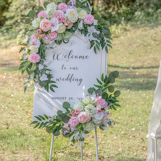 Artificial Silk Rose Garland – Fake Hanging Flowers Wedding Decor Artificial Flower Garland Peaceful Pleasures Health and Wellness