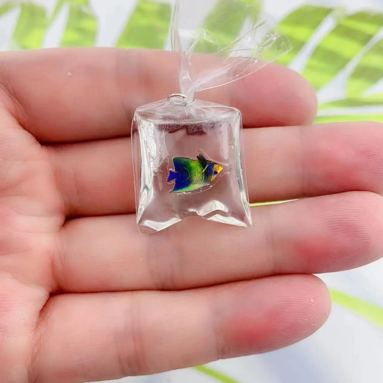 1pcs Coral Fish Bag Resin Charms Ocean Transparent Small Fish in Water Bag Jewelry Pendant Jewelry Handmade DIY Material Decor Peaceful Pleasures Health and Wellness 15