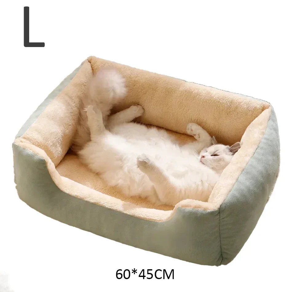 Waterproof Plush Pet Bed – Warm Mat for Dogs & Cats S/M/L