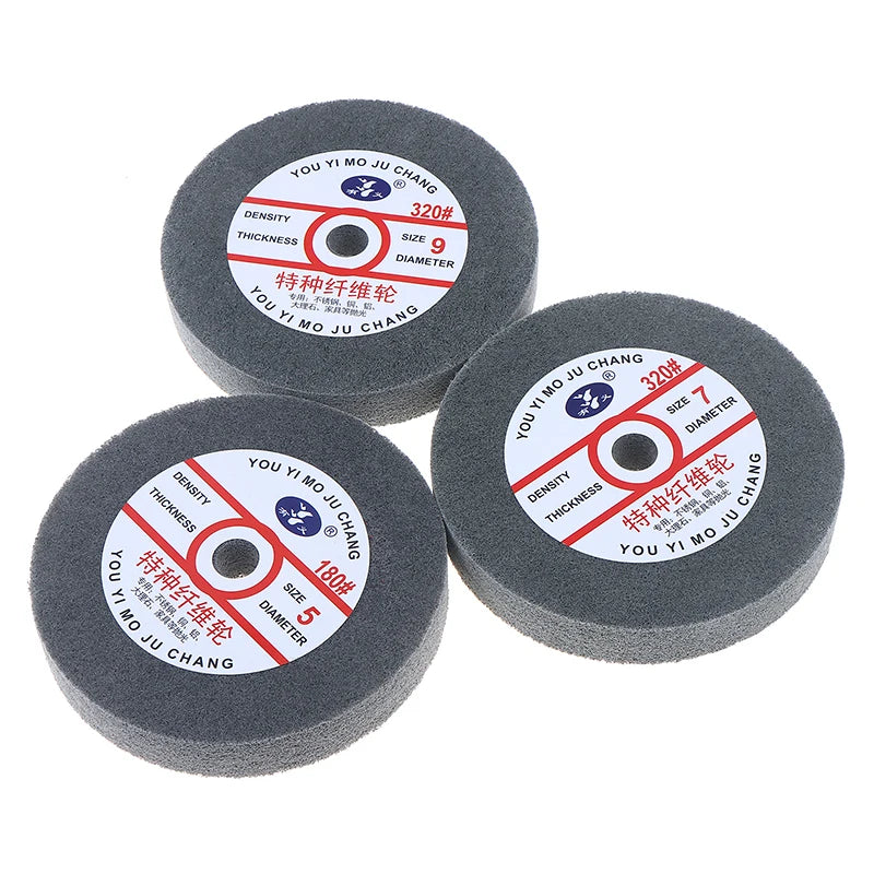 Metal Polishing Wheel 150*25mm Non-Woven Abrasive Disc Nylon Fiber 5P/7P/9P Options 180# For Polishing Peaceful Pleasures Health and Wellness