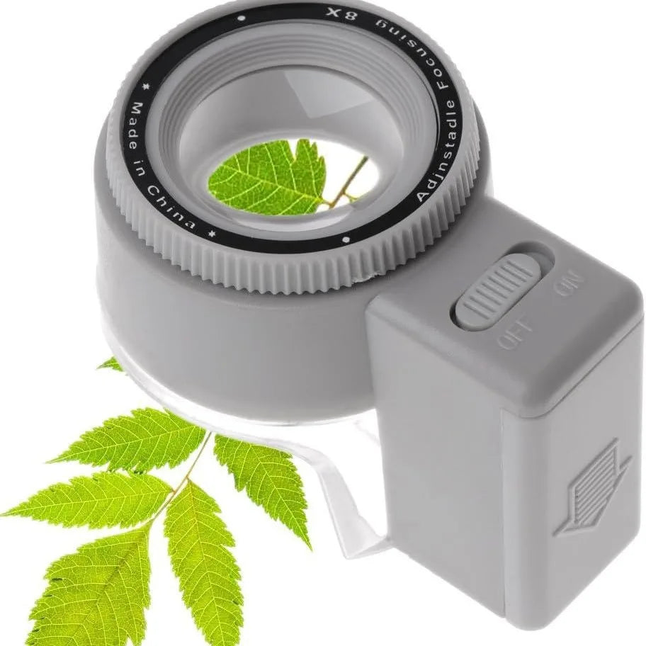 Led Scale Magnifying Glass 13100-2 New Cylindrical Adjustable Focus Magnifying Glass Peaceful Pleasures Health and Wellness