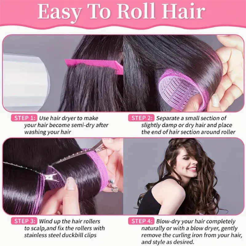 Air Bangs Curling Tube Large Cosmetic Bag Curler Set Bangs Curling Hair Diva Peaceful Pleasures Health and Wellness