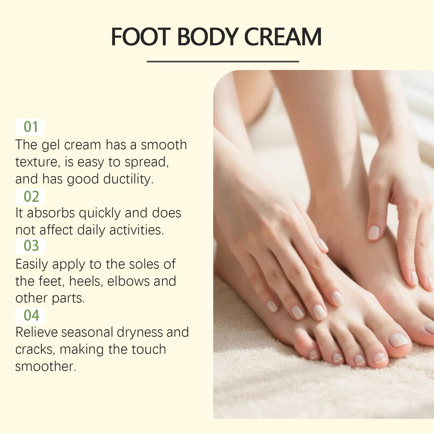 Urea 40% Foot & Hand Cream – Deep Moisturizer for Dry Skin