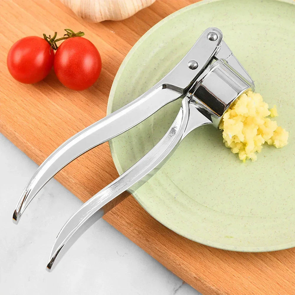 Garlic Press Crusher Mincer Kitchen Stainless Steel Garlic Smasher Squeezer Manual Press Grinding Tool Kitchen Accessories Peaceful Pleasures Health and Wellness