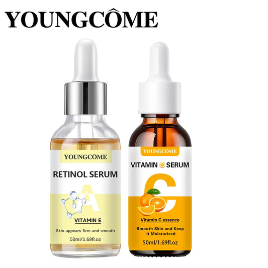 YOUNGCOME Vitamin C Serum with Retinol for Face - Brightening Hydrating Anti Aging Serum, Collagen Boost, Smooth & Firm Skin Peaceful Pleasures Health and Wellness