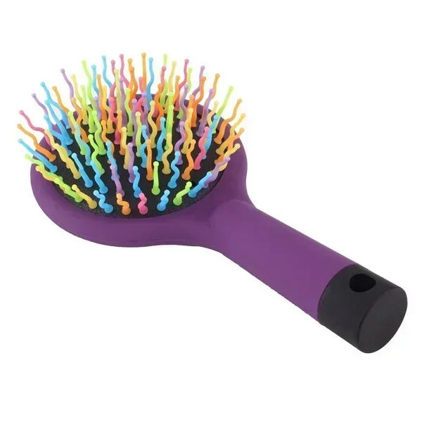 Children Pocket Travel Hairdressing Kids Detangling 4 Colors Rainbow Massage Comb Hairstyling Brush Wholesale Free Shipping Peaceful Pleasures Health and Wellness PURPLE