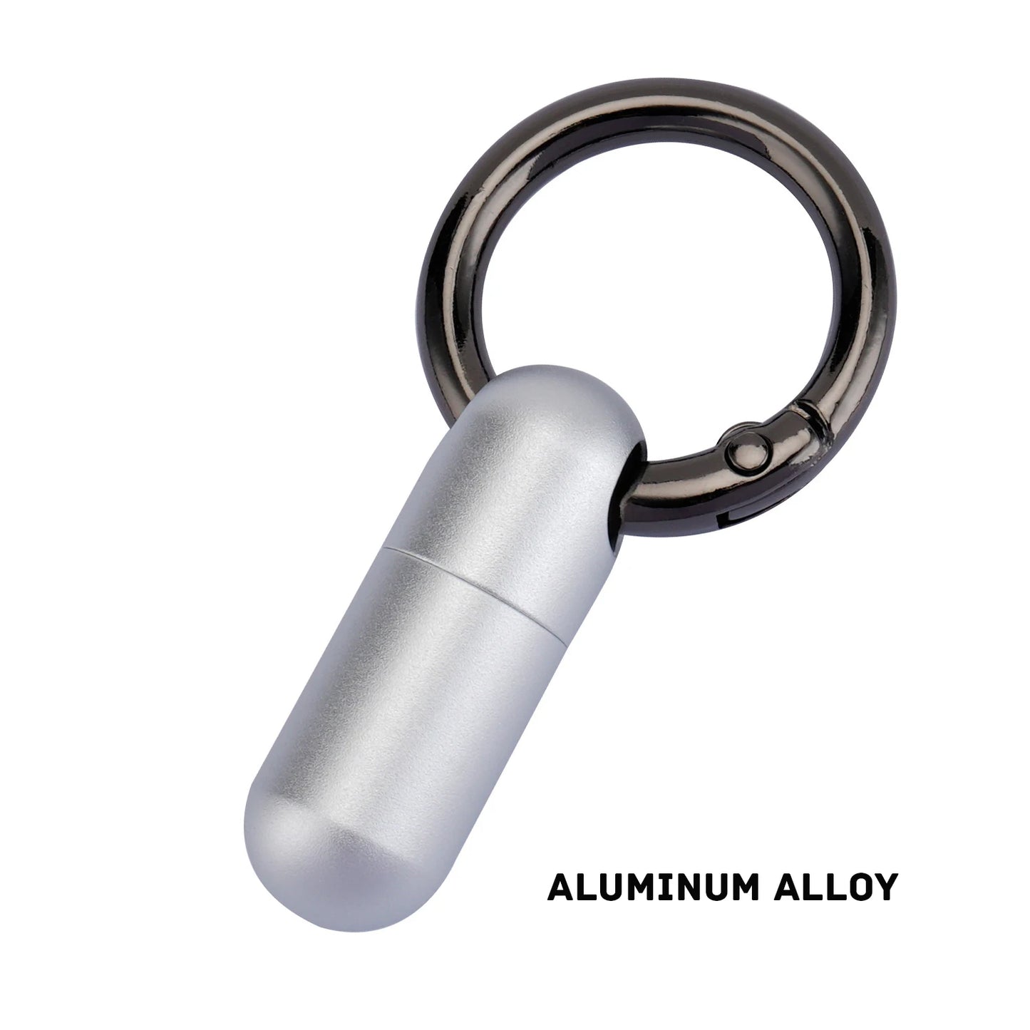 Pure Titanium Waterproof Bunker Portable Small Pill Box Sealed Waterproof Keyring Mini Carry-on First Aid Pill Bottle Three Colo Peaceful Pleasures Health and Wellness Aluminum alloy S