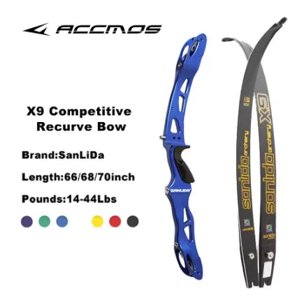 Sanlida Miracle X9 Intermediate ILF Bow Riser Recurve Target 25''