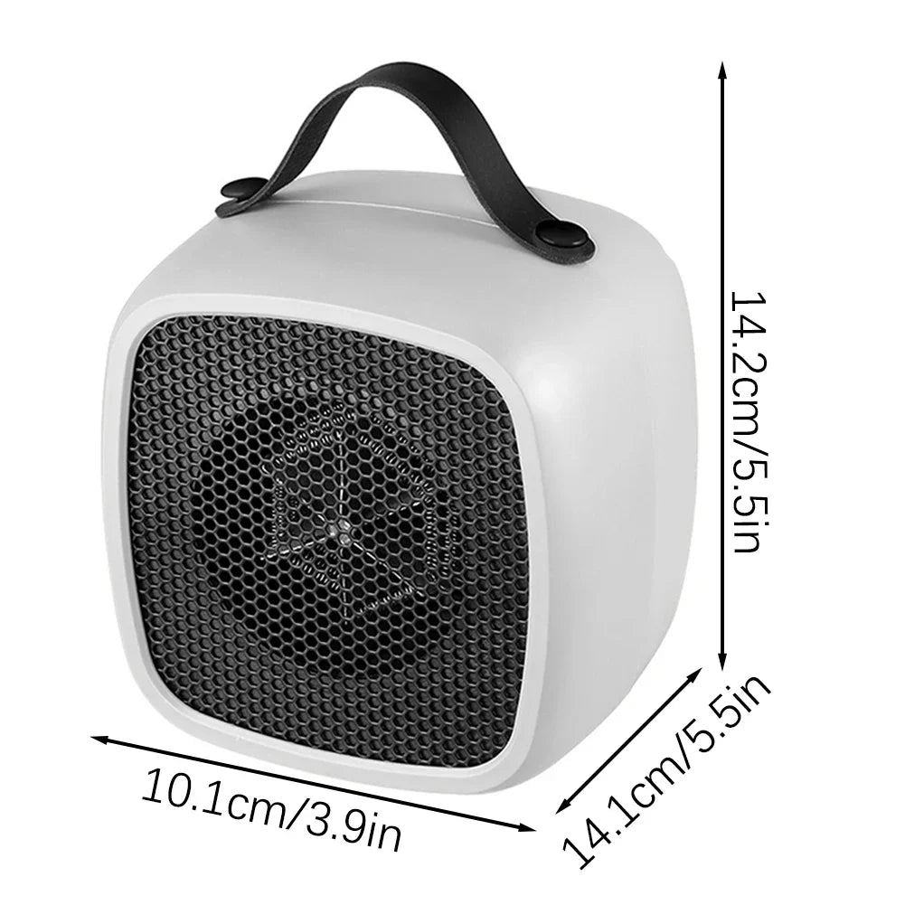 220V EU Portable 500W Fast Heating Heater Lightweight Small Space Desktop Warm Air Heater for Indoor Office Household Peaceful Pleasures Health and Wellness