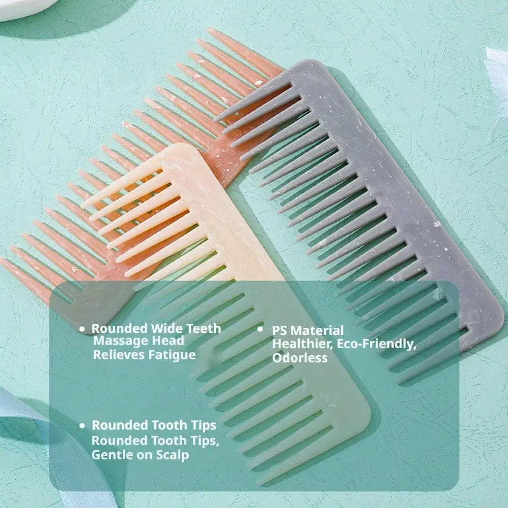 Wide Tooth Detangling Comb | Anti-Static Scalp Massage Comb