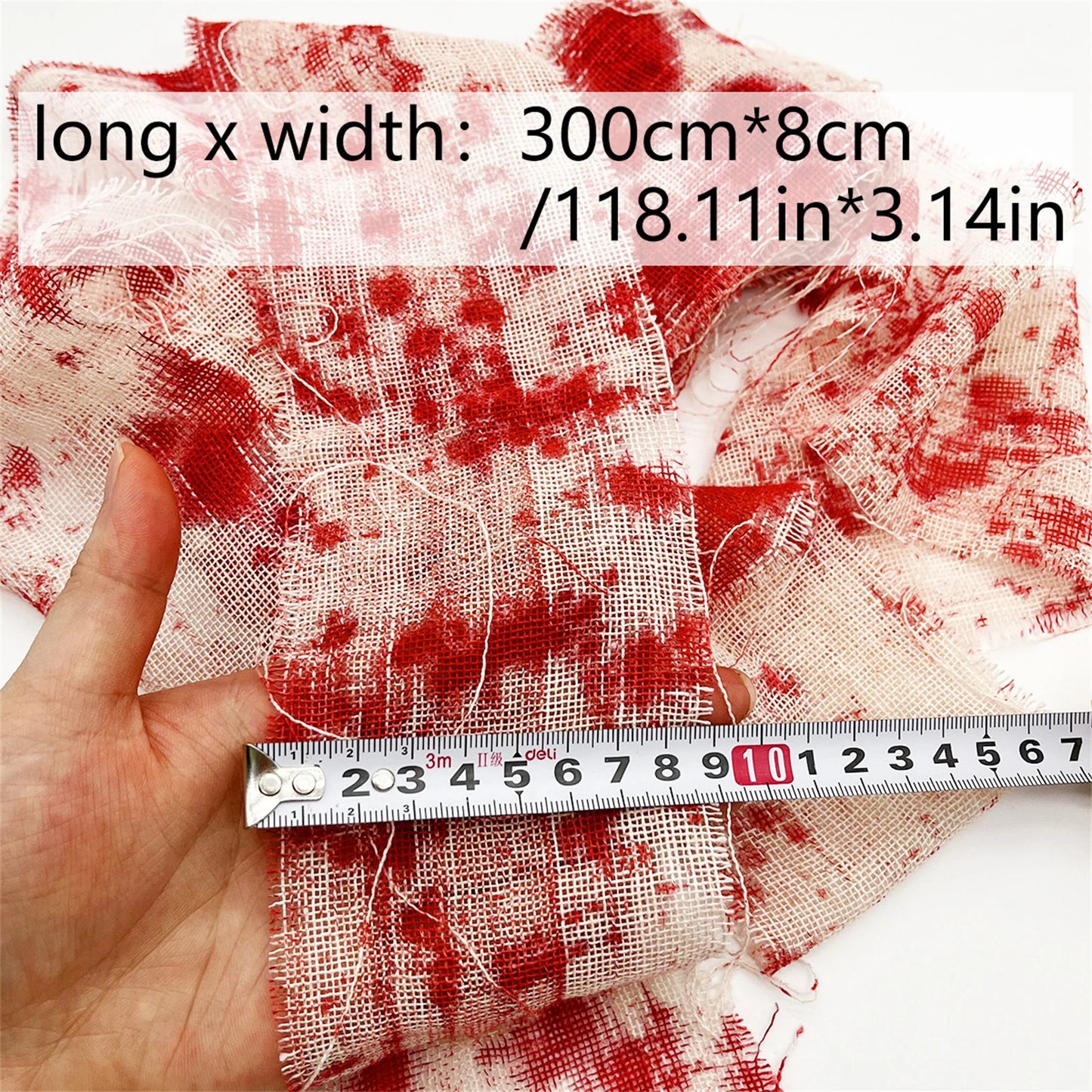 Halloween Fake Blood Bandages & Bloody Gauze Wrap | Costume Decor