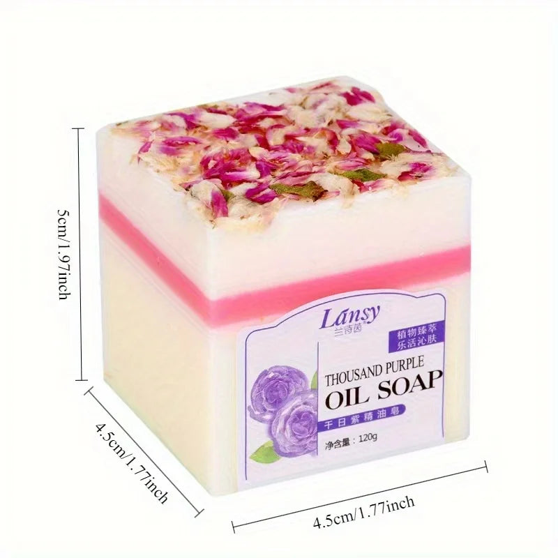 Purple Handmade Essential Oil Soap – Cleanser & Makeup Remover