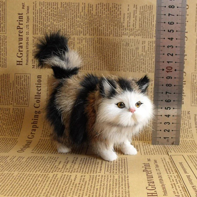Realistic Simulation Cat Plush Toy – Soft Stuffed Kitten Gift
