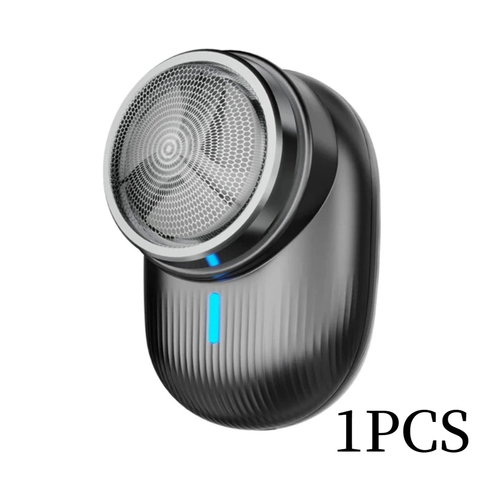 Men electric shaver mini portable shaver painless shaving trimmer razor facial beard travel office home use safety razor shaver Peaceful Pleasures Health and Wellness 1 set