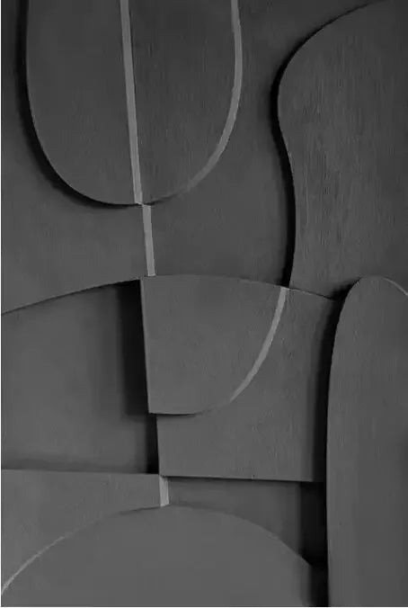 Nordic 3D Geometric Abstract Canvas Wall Art | Minimalist Print