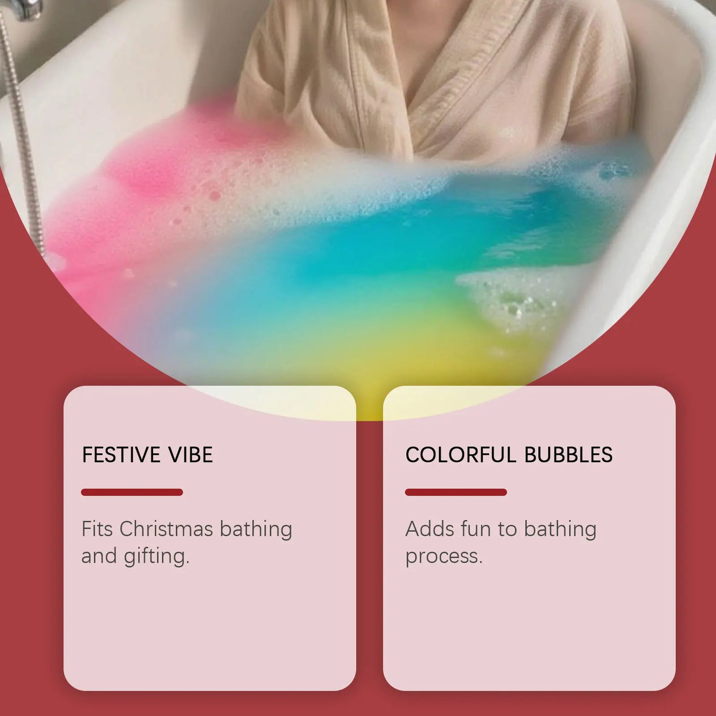 HOEGOA Bath Bombs Gift Set – 3pc Aromatherapy Bubble Bath