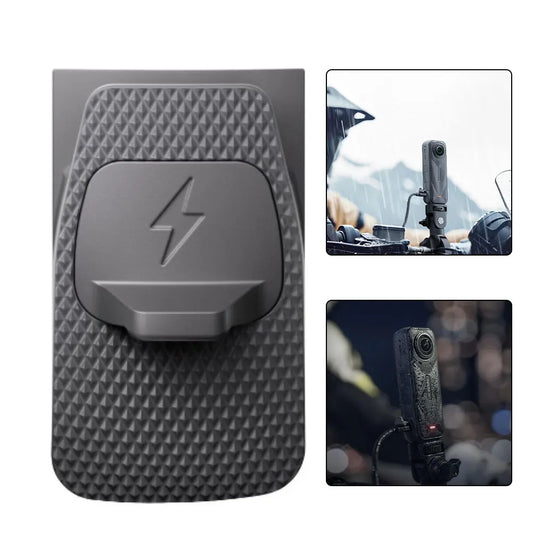 USB Charging Port Side Cover Insta360 One X5 Outdoor Rainproof Peaceful Pleasures Health and Wellness black