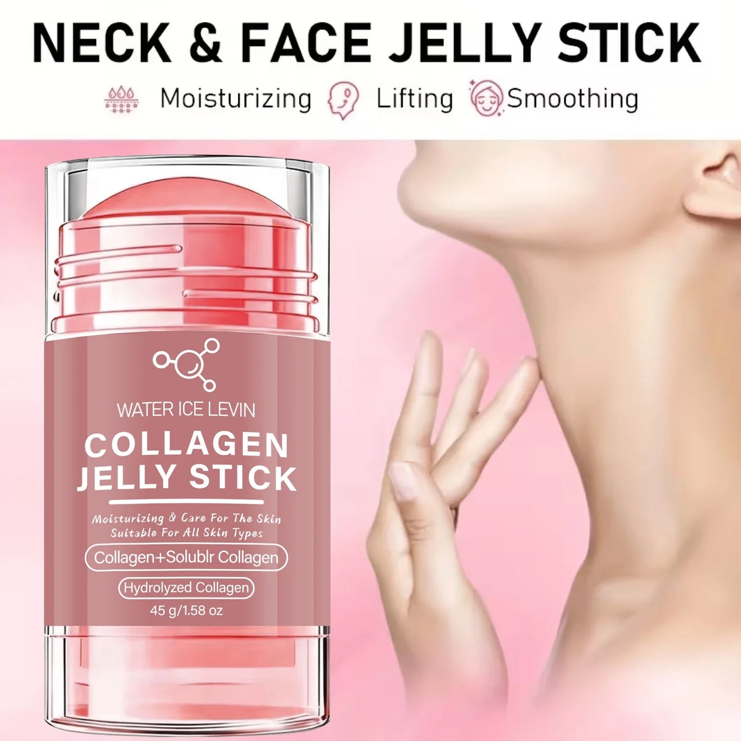 Collagen Jelly Stick 45g – Hyaluronic Acid & Vitamin C Moisturizer