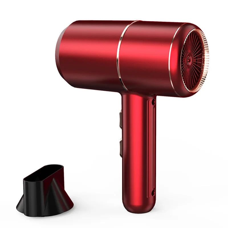 Portable high-speed mini hair dryer Professional home dormitory hair dryer Intelligent ion hair dryer Peaceful Pleasures Health and Wellness Red EU
