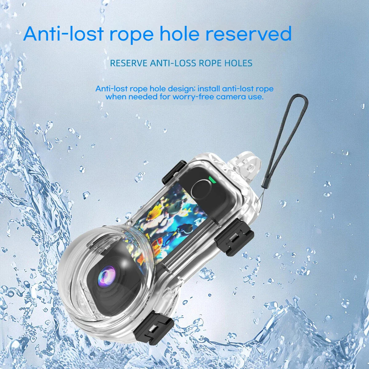 50M Waterproof Dive Case for Insta360 X4 X5 X3 Housing