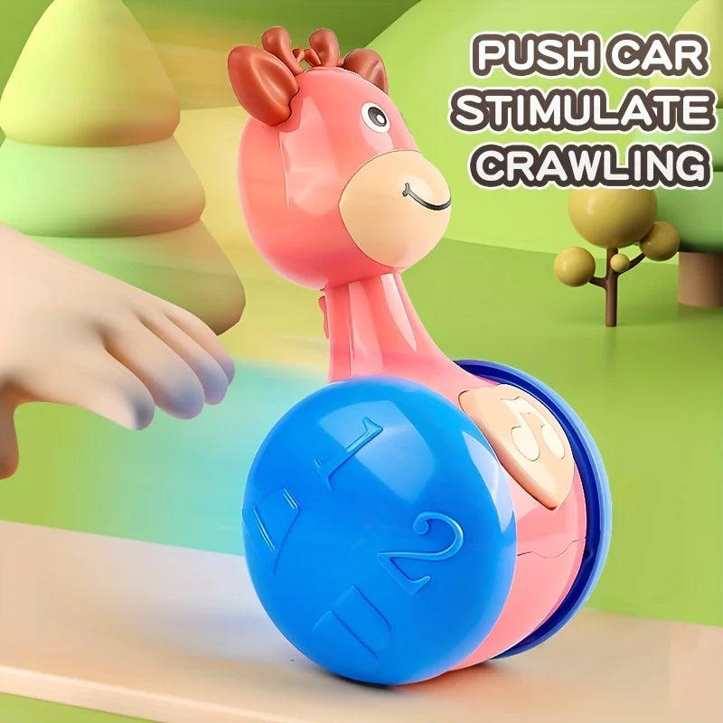 Roly Poly Tumbler Baby Toy 6–12 Months | Deer Wobbler Toy