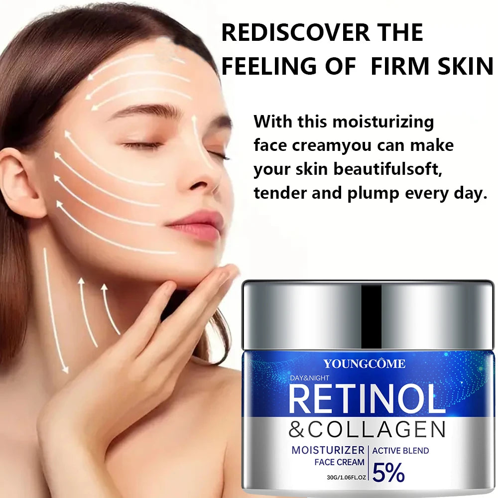 Retinol Cream Serum Combo Set Locks In Moisture Repairs Skin Smoothes Wrinkles Increases Elasticity For Younger Healthier Skin Peaceful Pleasures Health and Wellness