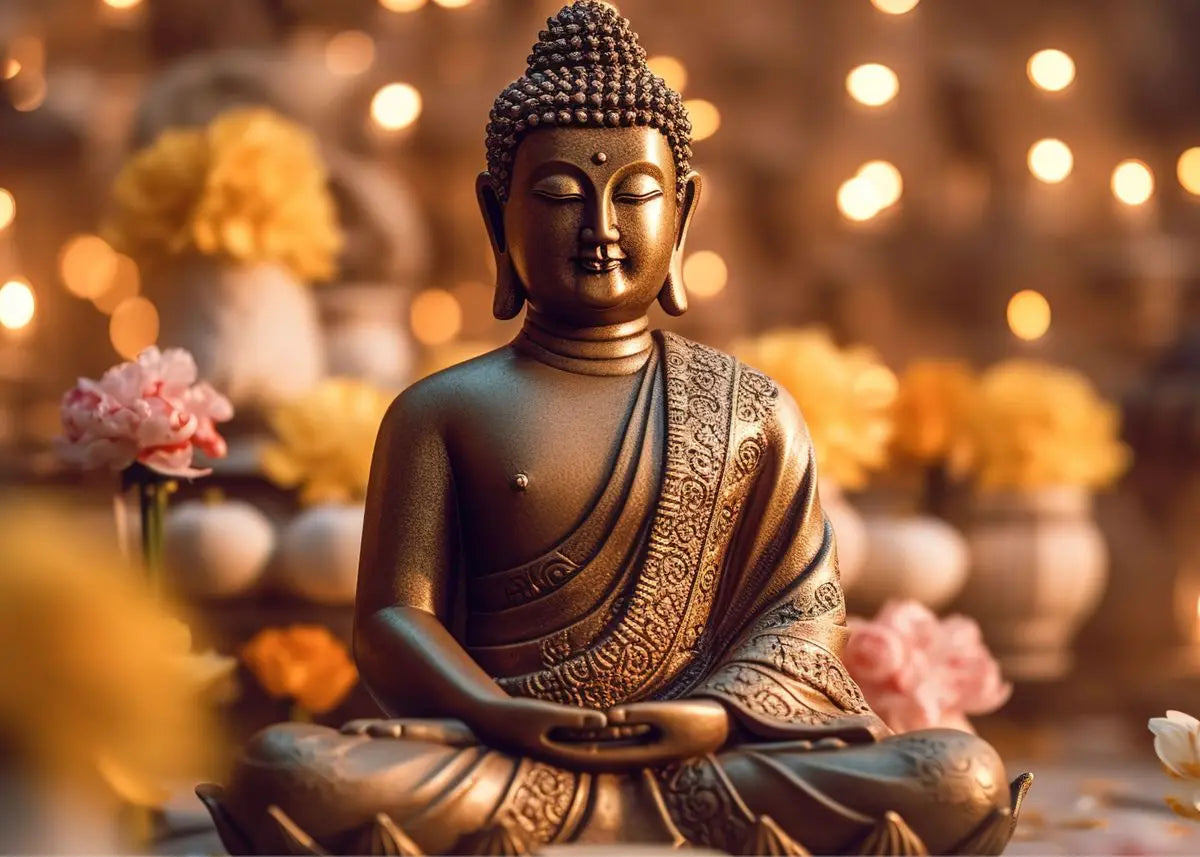 Buddha Zen Meditation Canvas Wall Art | Peaceful Nature Decor