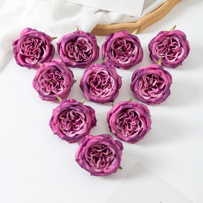 Artificial Silk Peony Flower Heads 5/15Pcs – Wedding & Home Decor