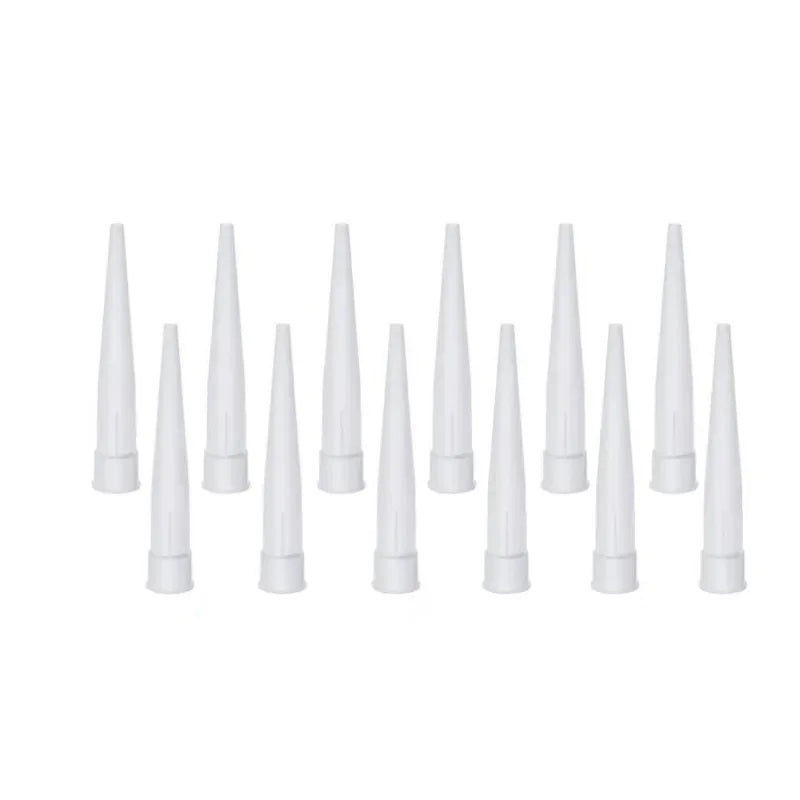 50pcs Caulking Gun Nozzles Silicone Glass Glue Nozzles Sealant Caulking Tips Interface Diameter 1.5cm Peaceful Pleasures Health and Wellness