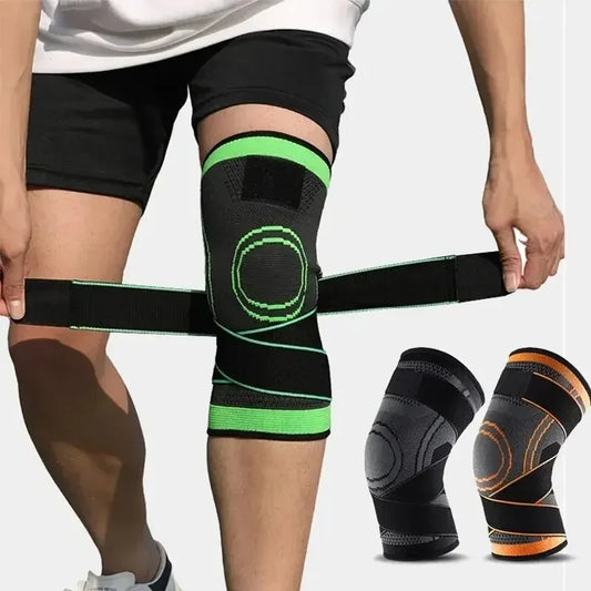 Knee Compressions Sleeve with Adjustable Straps for Running Working Out and Sports Wearing All Day Peaceful Pleasures Health and Wellness