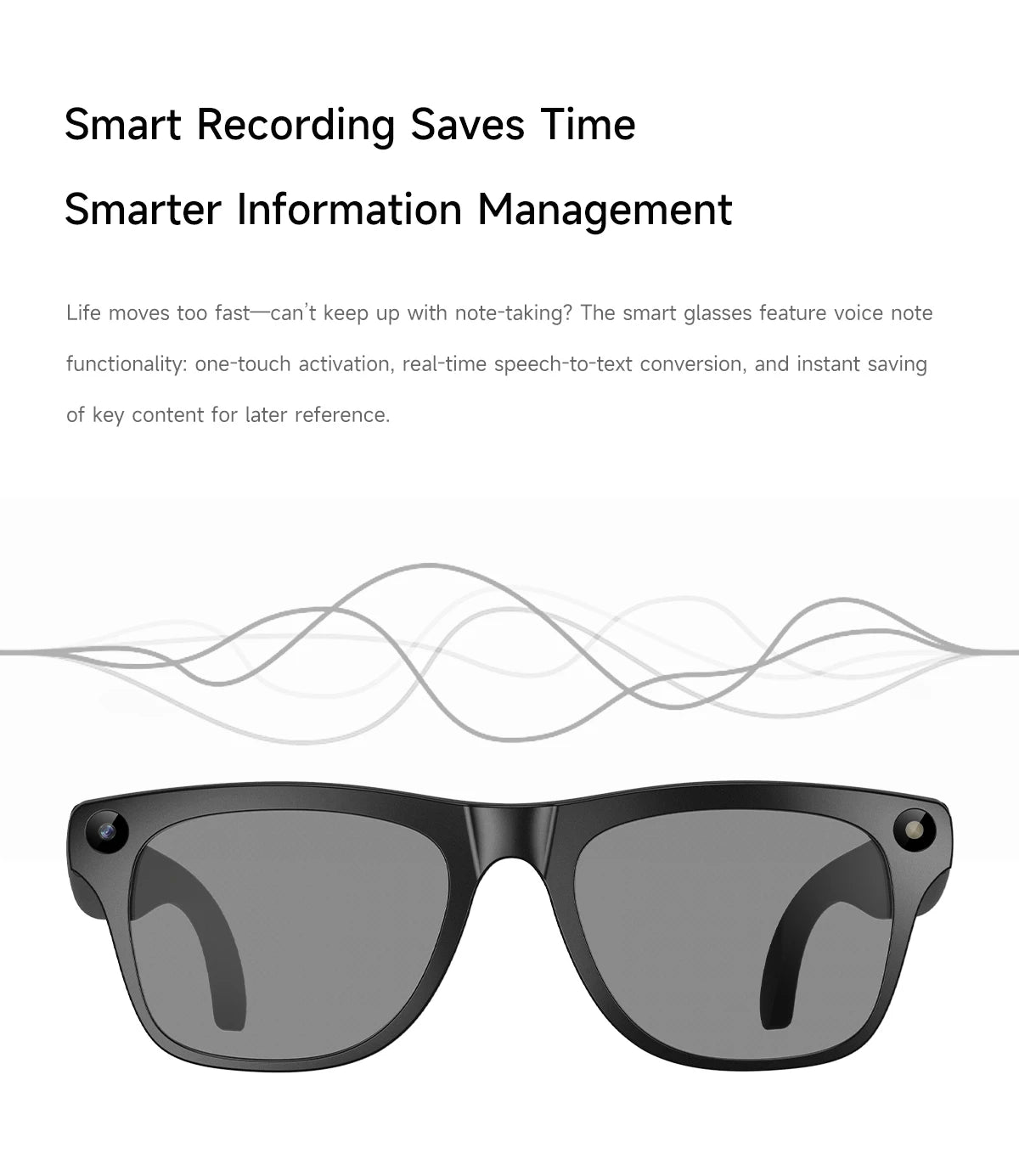 2026 8MP AI Smart Glasses Color-Changing Video Photo Camera Bluetooth Music Calling Translation Multifunction For IPhone Android Peaceful Pleasures Health and Wellness