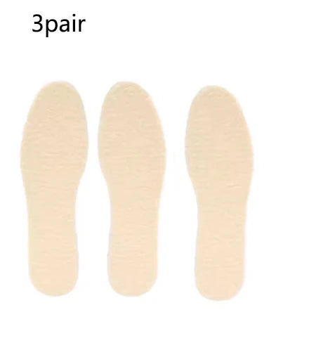 1/2/3/4Pair Adjustable Warm Insoles with Fleece and Thickened Lambskin Comfortable Cashmere and Cotton Insoles Snow Boots Peaceful Pleasures Health and Wellness 3 pair 35-36