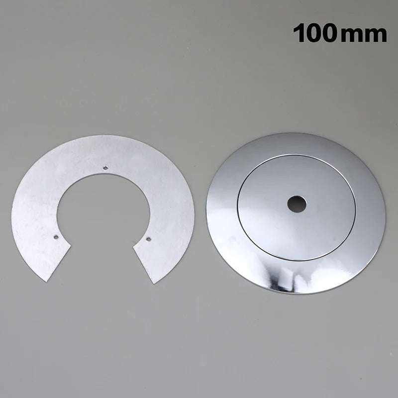 Aluminum Cap For Glass Globe Lampshade Arc Tray Flying Saucer Style Holder Lightweight Durable For Home Restaurant Lighting Peaceful Pleasures Health and Wellness 100mm Silver