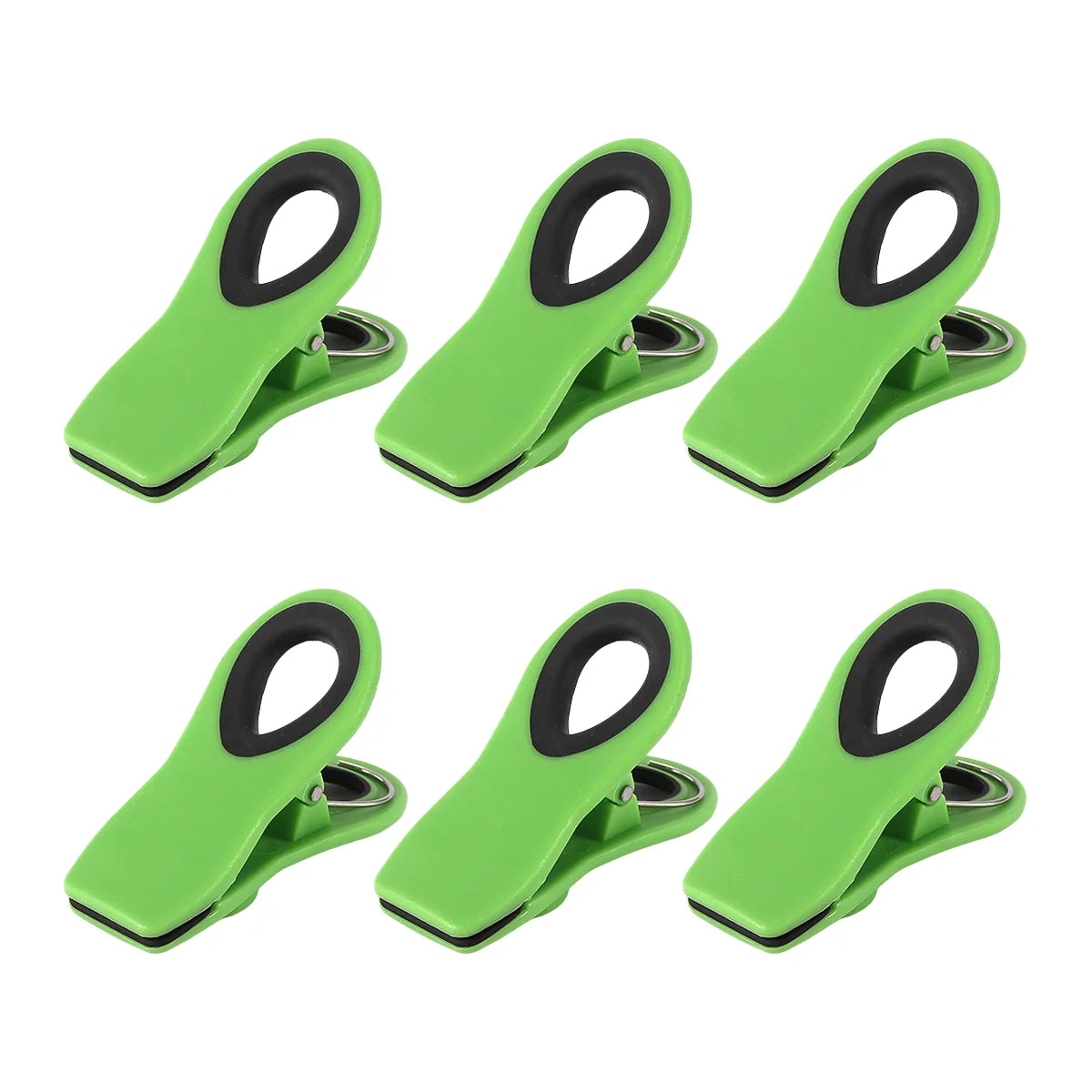 4/6/10 Pack Chip Clips, Magnetic Bag Clips with Air Tight Seal for Food Storage, Multicolor Peaceful Pleasures Health and Wellness 6pcs Green