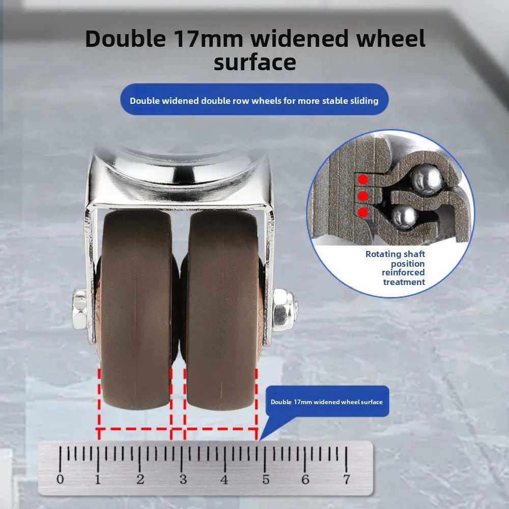 4PCS 2-Inch Heavy Duty Swivel Caster Wheels with Brake