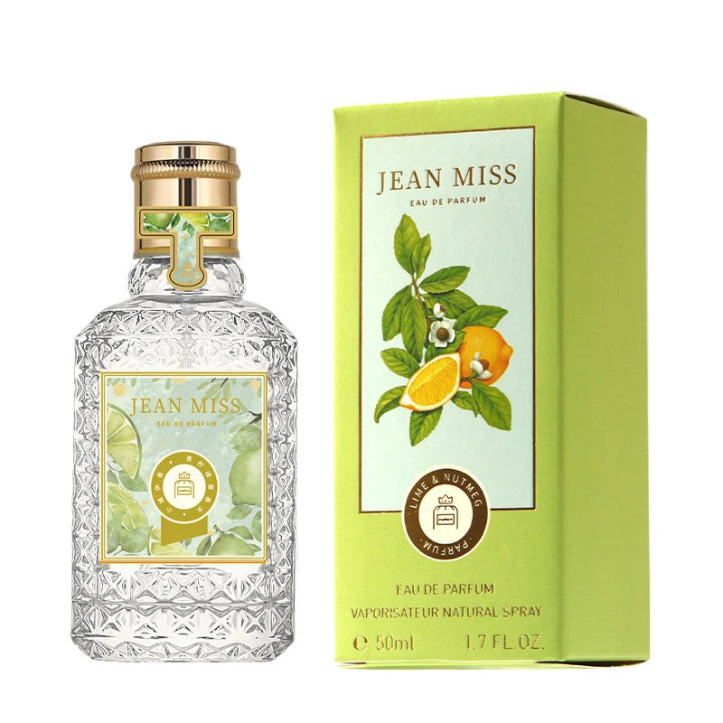 Brand Premium Women's Perfume Fresh Fruity Scented Spray Blood Orange Musk Eau De Toilette Long-lasting Romantic Women's Perfume Peaceful Pleasures Health and Wellness Green Twisted 50ML