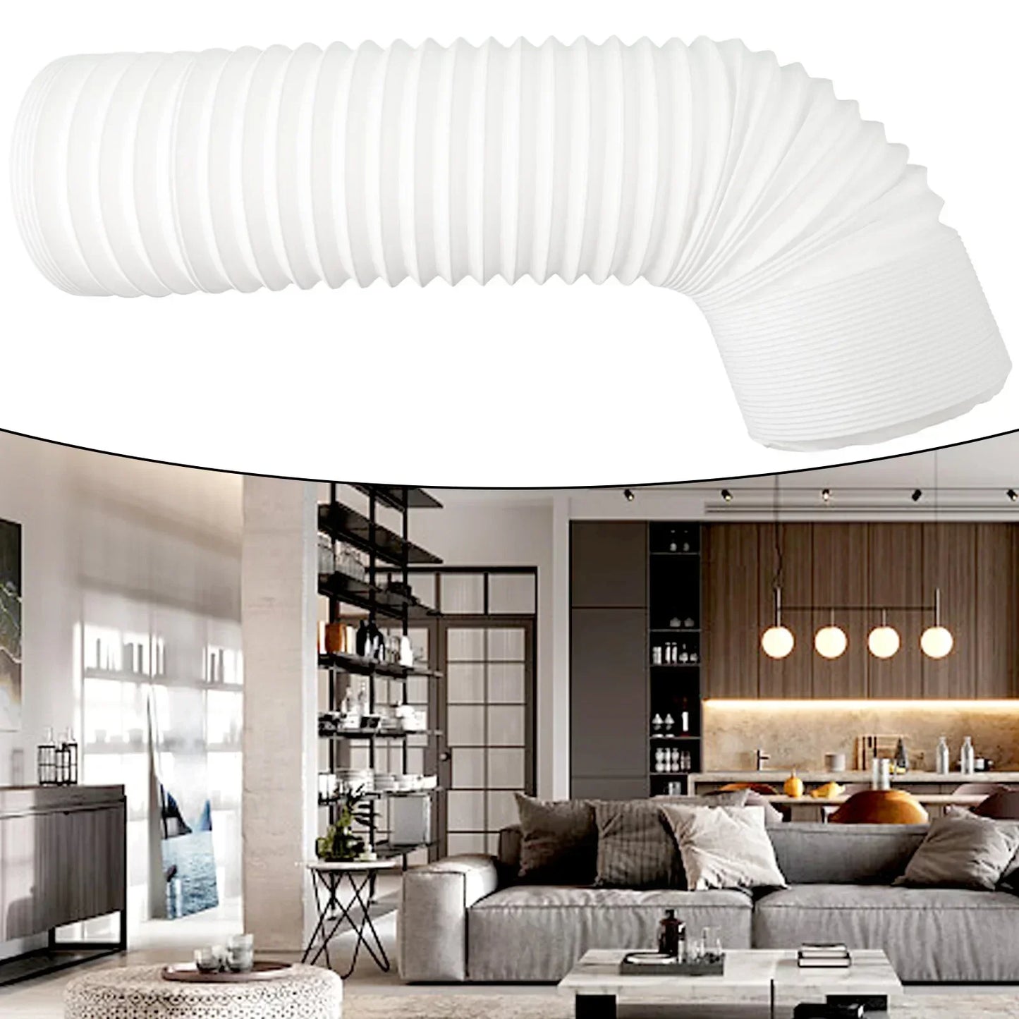 Portable AC Exhaust Hose 130mm/150mm Flexible PVC Duct