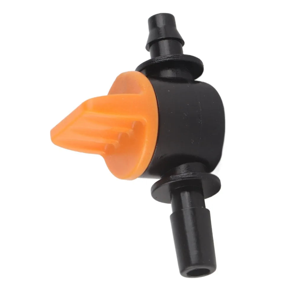 50-Pack Mini Drip Irrigation Valves | 4/7mm Micro Tubing PP