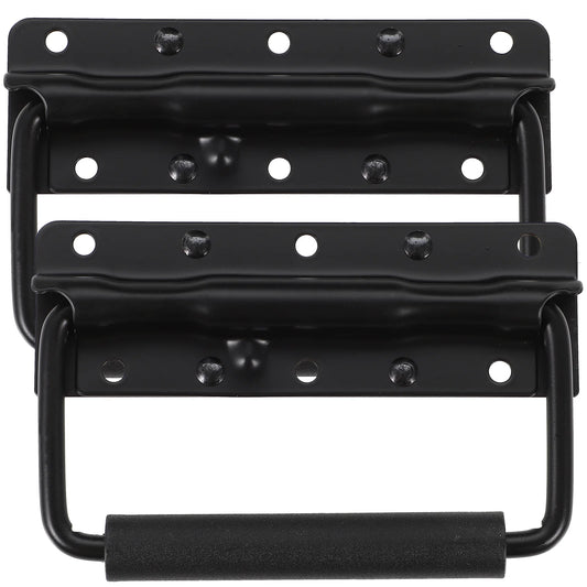 2Pcs Heavy Duty Metal Tool Box Handle Spring Loaded Carry Handle Pull Handle For Chest Case Handles Cabinet Pulls Replacement Peaceful Pleasures Health and Wellness