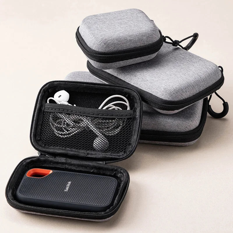 Electronics Organizer Pouch for Cables, Chargers & Headphones