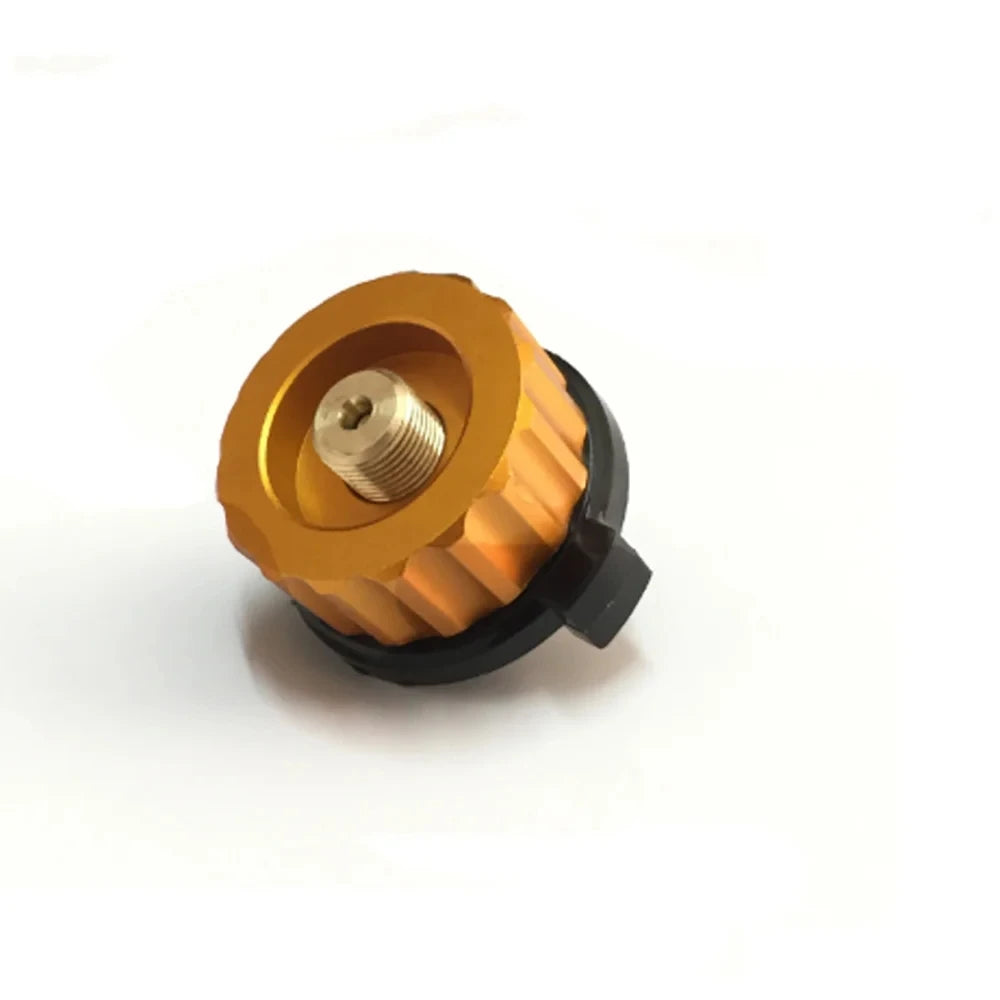 Camping Stove Gas Cartridge Adapter – Auto-Off Cylinder Connector