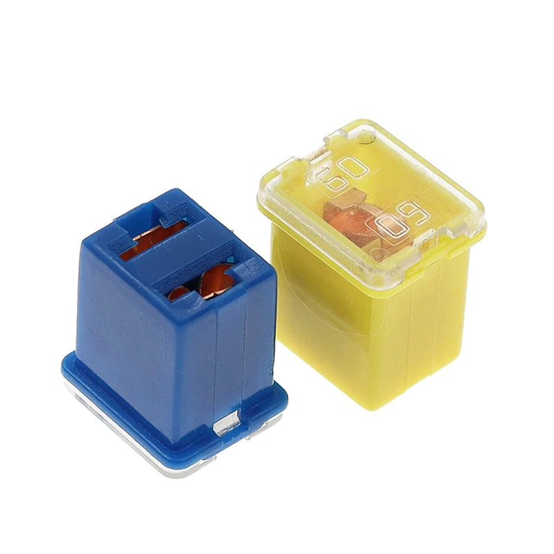 5pcs Mini Square Fuse Set 20A 30A 40A 50A 60A 70A 80A 90A Set Automotive Car Fuse With Plastic Box Assortment Auto Fuse Peaceful Pleasures Health and Wellness
