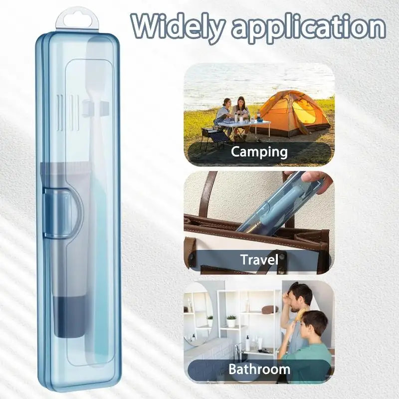 Toothbrush Box Transparent Organizer Case Travel Portable Toothbrush Holder Plastic Toothpaste Box Storage Container Peaceful Pleasures Health and Wellness